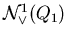 ${\cal N}_{\vee}^{1}(Q_1)$
