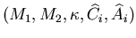 $(M_1,M_2,\kappa,{\widehat C}_i,
{\widehat A}_i)$