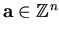 ${\bf a} \in {\Bbb Z}^n$