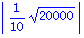 abs(1/10*20000^(1/2))