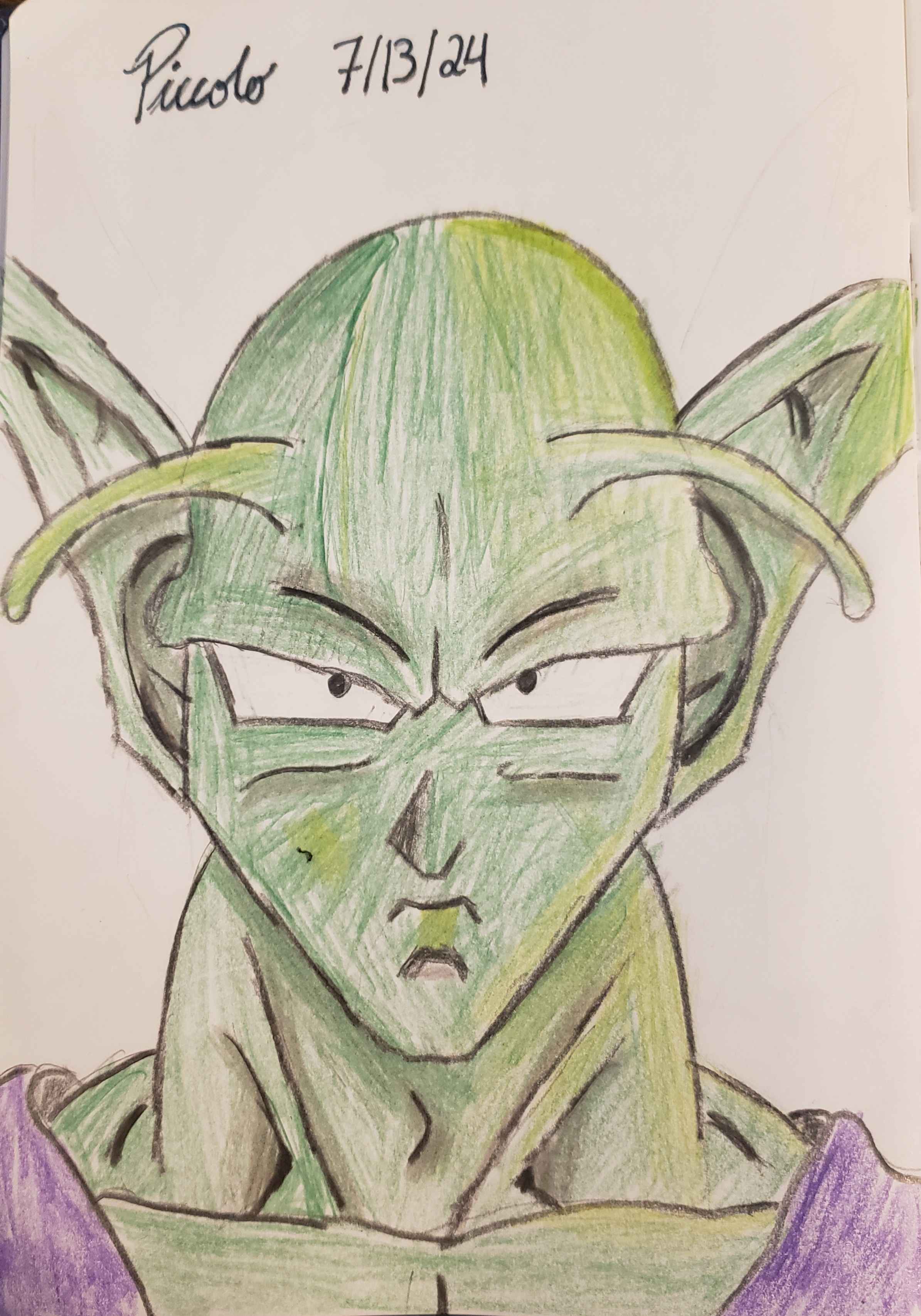 Piccolo - July 13, 2024 (Color Pencil)