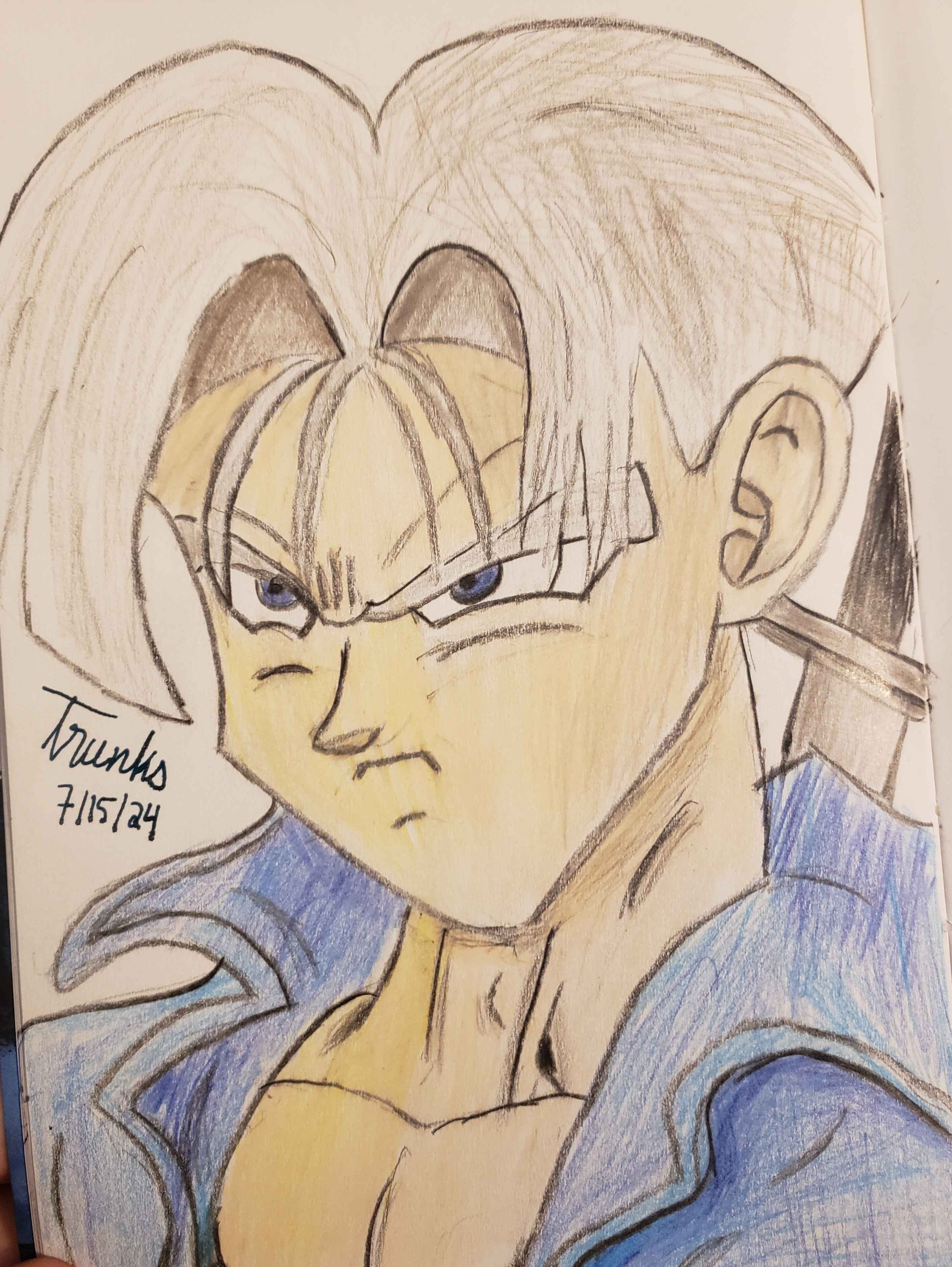 Trunks - July 15, 2024 (Color Pencil)