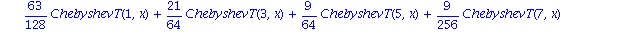 xtv := vector([ChebyshevT(0, x), ChebyshevT(1, x), 1/2*ChebyshevT(0, x)+1/2*ChebyshevT(2, x), 3/4*ChebyshevT(1, x)+1/4*ChebyshevT(3, x), 3/8*ChebyshevT(0, x)+1/2*ChebyshevT(2, x)+1/8*ChebyshevT(4, x),...