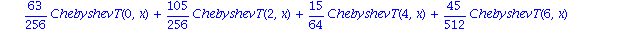 xtv := vector([ChebyshevT(0, x), ChebyshevT(1, x), 1/2*ChebyshevT(0, x)+1/2*ChebyshevT(2, x), 3/4*ChebyshevT(1, x)+1/4*ChebyshevT(3, x), 3/8*ChebyshevT(0, x)+1/2*ChebyshevT(2, x)+1/8*ChebyshevT(4, x),...