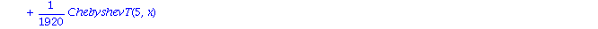 es_exp := ChebyshevT(0, x)^2+217/192*ChebyshevT(ChebyshevT(0, x), x)+17/64*ChebyshevT(0, x)+13/48*ChebyshevT(2, x)+1/1920*ChebyshevT(5, x)